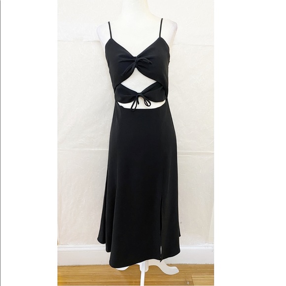 NBD Tie Me Down Black Cutout Midi Dress NWT - Picture 5 of 10